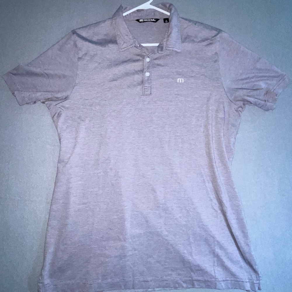 Travis Mathew light purple polo shirt